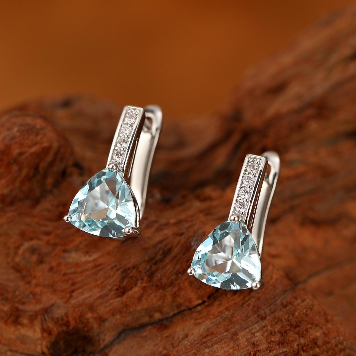 

Water Drop Zircon & Topaz Earrings - Hot Jewelry