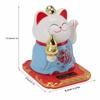 4.13x3.74x3.27in Chinese Fortune Cat Ornament Desktop Auspicious Decor  Window Embellishment