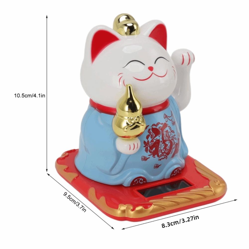 4.13x3.74x3.27in Chinese Fortune Cat Ornament Desktop Auspicious Decor  Window Embellishment