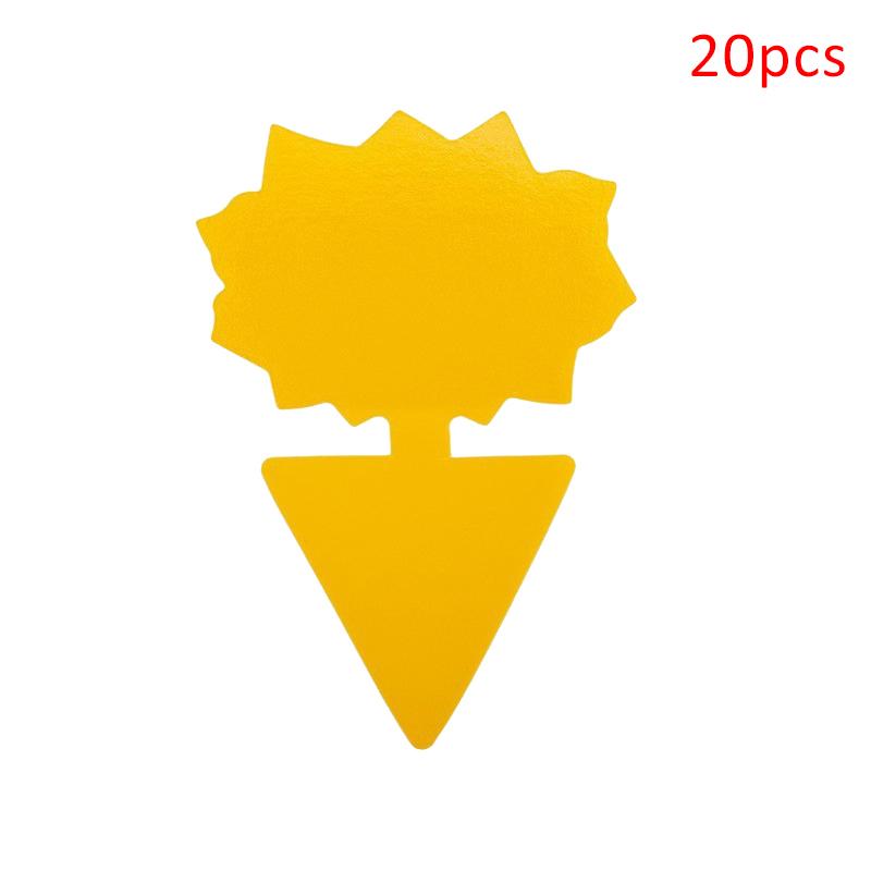 20Pcs Insect Traps Protect The Plant Double Sided Gnat Traps Non-Toxic And Odorless Sticky Board Traps For Garden Plants Kitchen