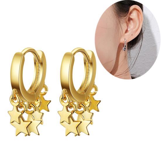 

Женские серьги с кисточками и звездами, висячие серьги-кольца, вечерние украшения, подарок на день рождения