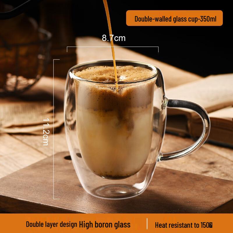 Insulated Double-Wall Glass Tea Mug