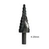 1/3PCS 4-32mm HSS Cobalt Step Drill Bit Set Nitrogen High Speed Steel Spiral for Metal Cone Triangle Shank Hole Metal Drills