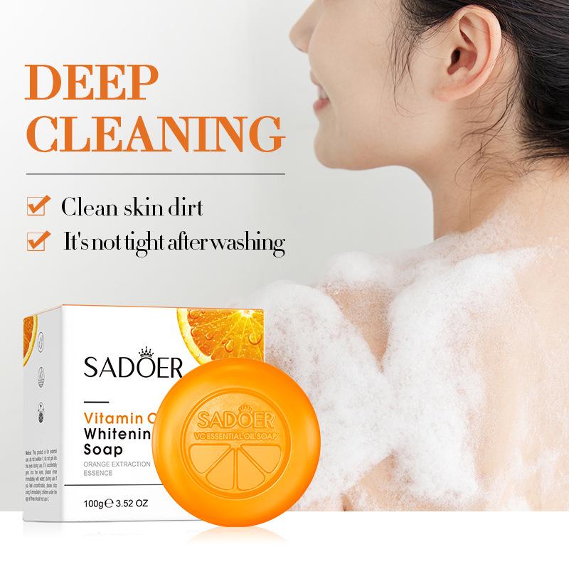 Vitamin C Seife SADOER Reinigungsbad Reinigungs Ätherisches Öl Handgemachte Seife