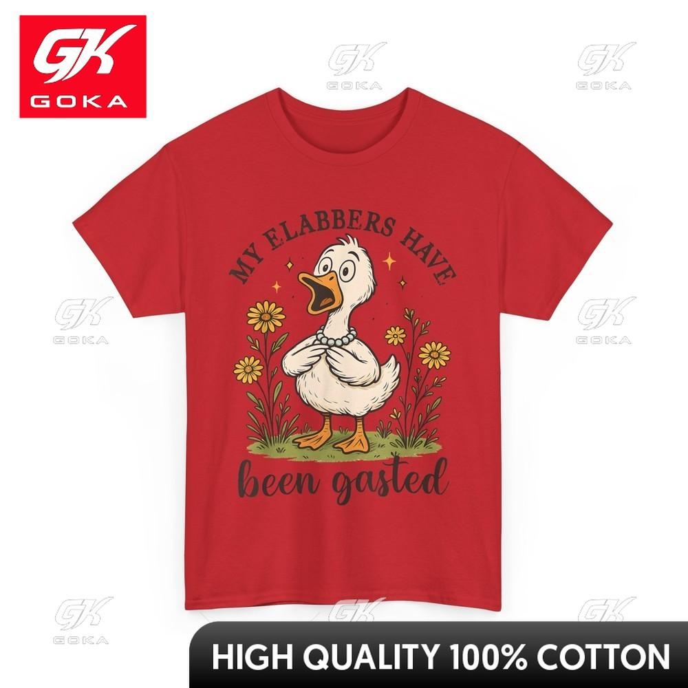 

My Flabbers Have Been Gasted Distressed Funny Silly Goose TShirt Funny Cute Quirky Tee Trendy Modern Chic Tops Tshirt S