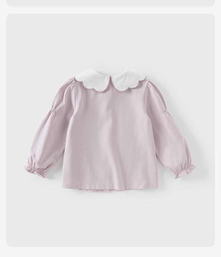 David Bella Girls' Shirt Spring Dress Children's Stylish Shirt Children's Casual Top