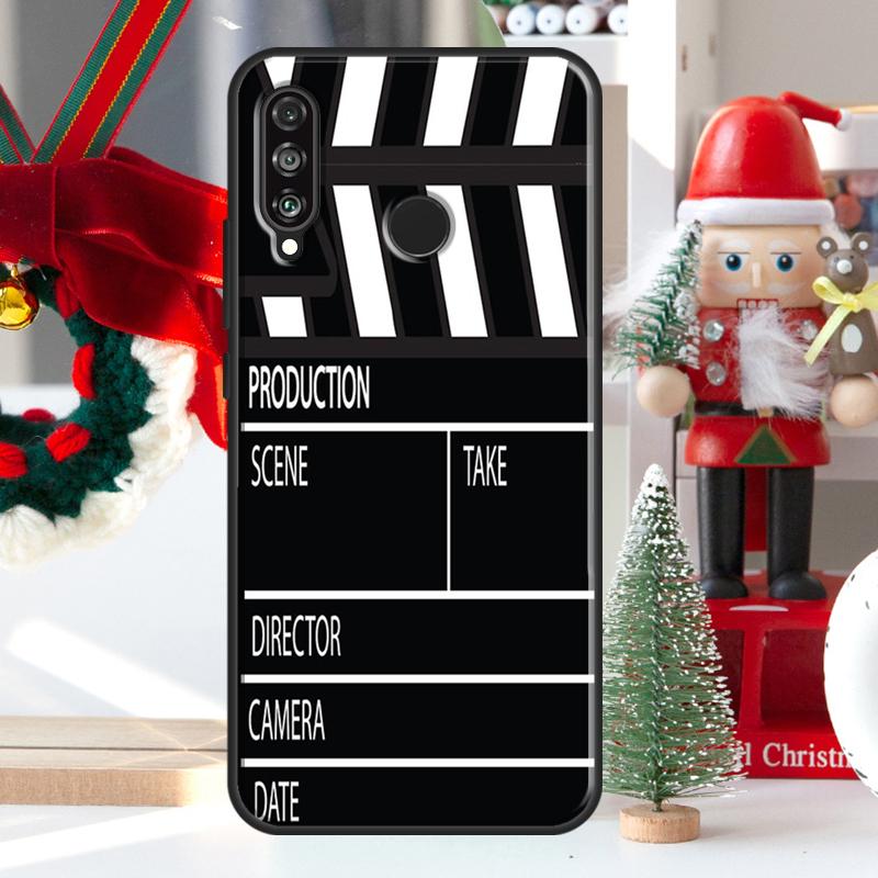 Film Movie maker Clapperboard Take For Huawei Nova 7i 8i 11i 12i 12s Y73 Y70 Y90 Y60 Y72 Y61 Y91 9 10 SE P30 Pro P40 Lite Case
