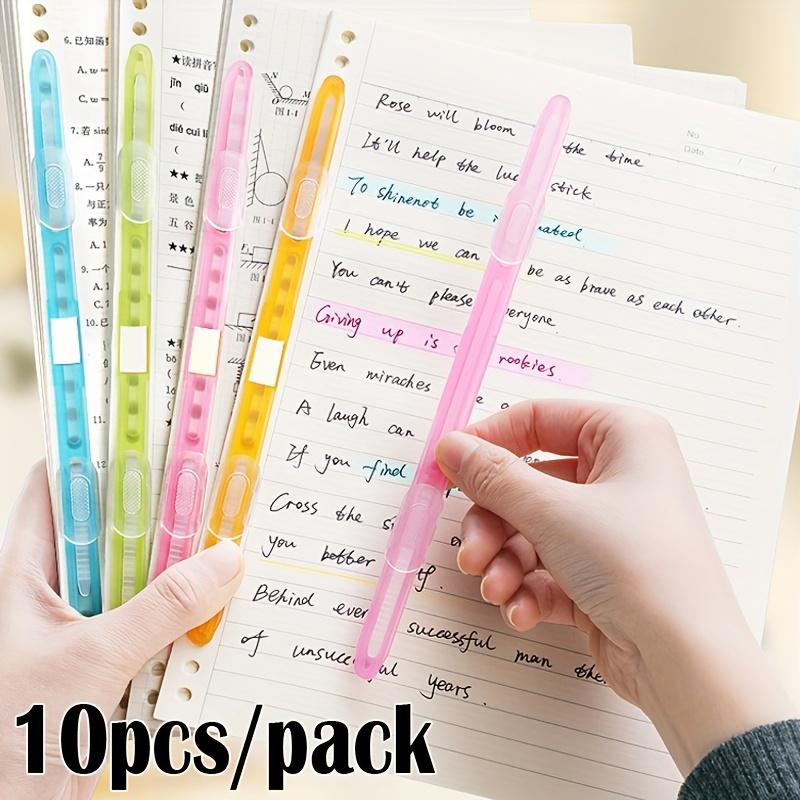 

10pcs Mixed Colors Plastic File Folders, DIY Scrapbook Paper Binder Clips with 2-Hole Loose-Leaf Fasteners for School Supplies