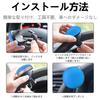 Charming Decor Steering Wheel Spinner for Cars, Light Vehicles, Trucks, Stylish, Anti-Slip, Quiet Bearing Construction, Mounting Tools Included (Blue)