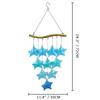 Glass Wind Chime Unique Gift for Grandmother Mother Friends Handcrafted Outdoor Decor for Garden Outside Porch Patio Backyard