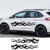 Car Sticker Stylish Dragon Flame Flame Decals Waterproof And Sunscreen Vinyl Decorative Decals Accessories For FOCUS EDGE 3 MK4