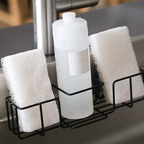 Pearl Metal Sponge Rack, Slim Pocket, Kitchen Storage, Limited Edition, Black, BLKP, AZ-5103