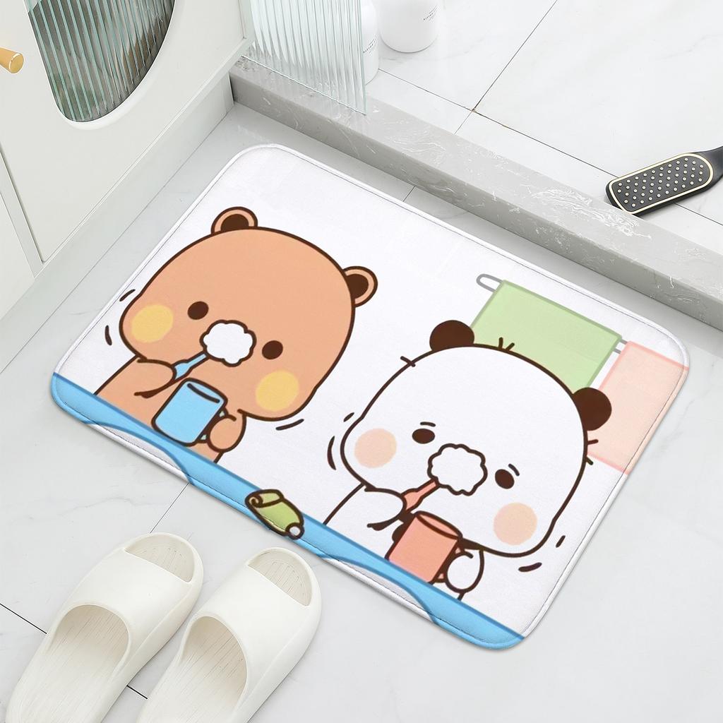 1 Stück Bubu und Dudu Niedliche Cartoon Willkommensmatte Eingangsfußmatte Balkon Badezimmer Bodenmatten Rutschfester Teppich Schlafzimmerteppich Heimdekor