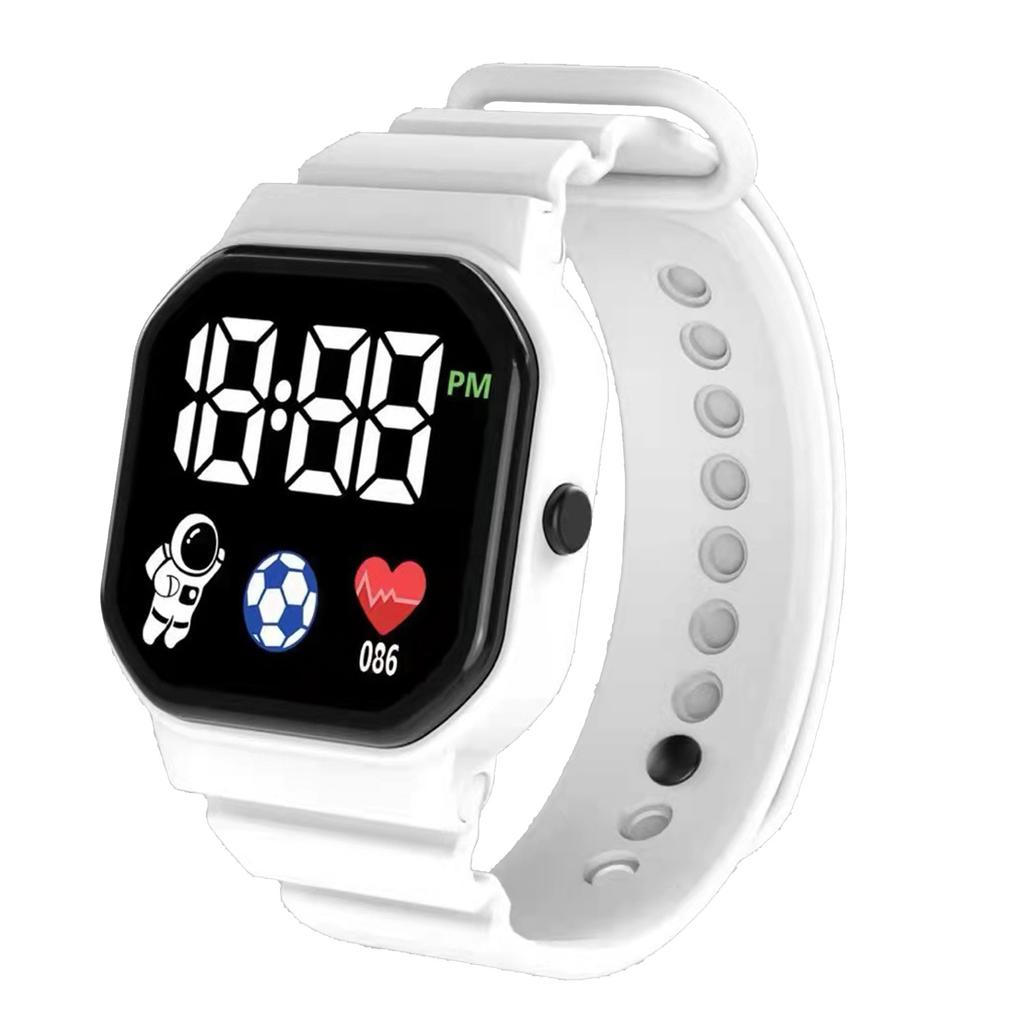 Digital Sports Watch Waterproof Electronic Watch Unisex LED Wrist Watch Battery Powered Birthday Gift for Boys Girls