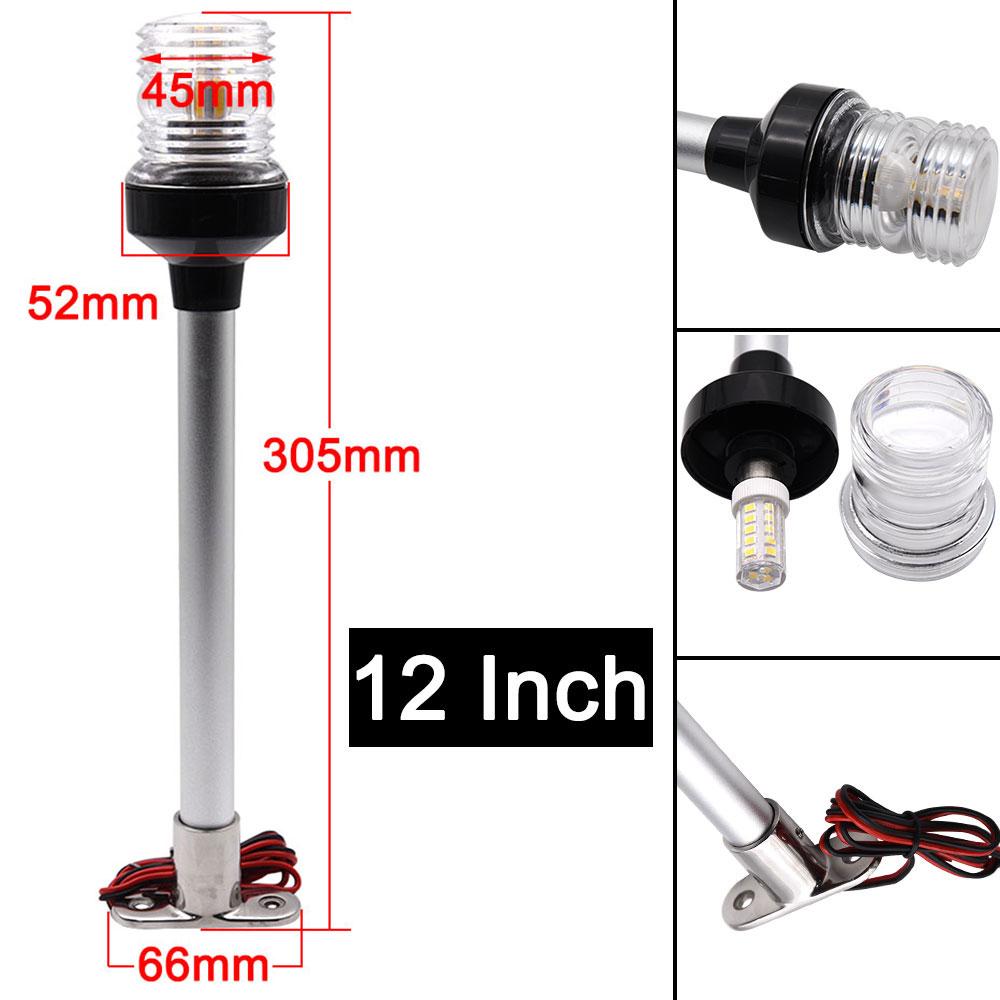 NEW Fold Down 360 Degree LED Boat Navigation Light for Yacht Marine Anchor Light 12~24 V Sailing Signal Light Boat Accessories
