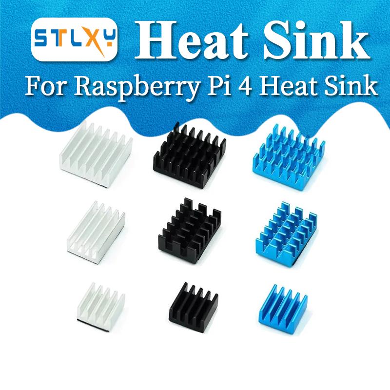 For Raspberry Pi 4 Heat Sink 3pcs Raspberry Pi 4B Aluminum Heatsink Radiator Cooling Kit Cooler for Raspberry Pi 4 Model B