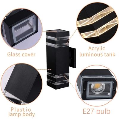 LED Wall Light Outdoor AC 220V Waterproof E27 Modern Up Down Wall Interior Lamp Living Room Home Decoration Stairs Lighting