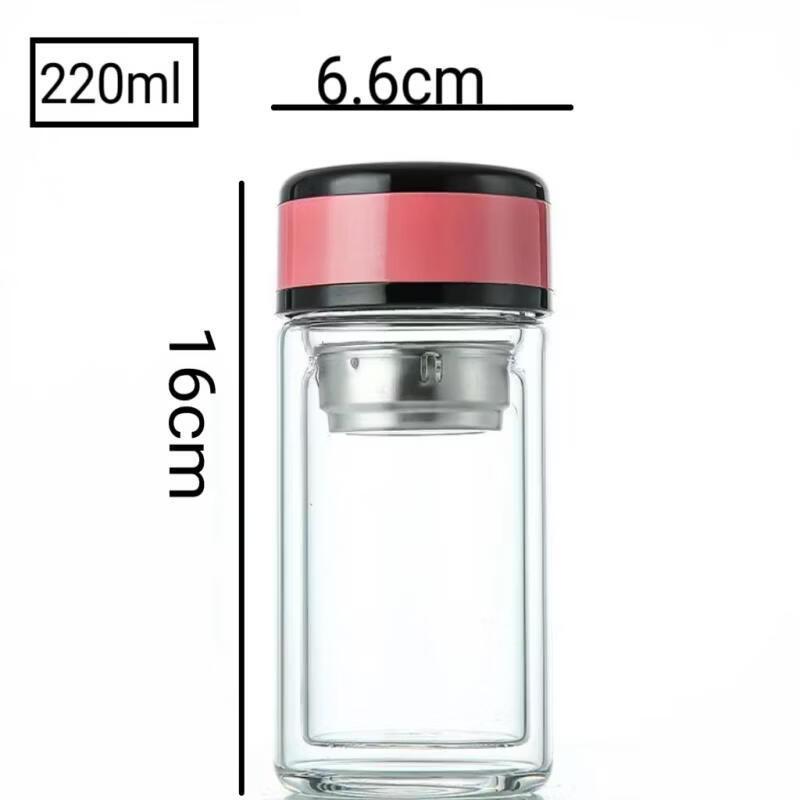 Shangqi Thickened Double-Layer Glass Tea Cup