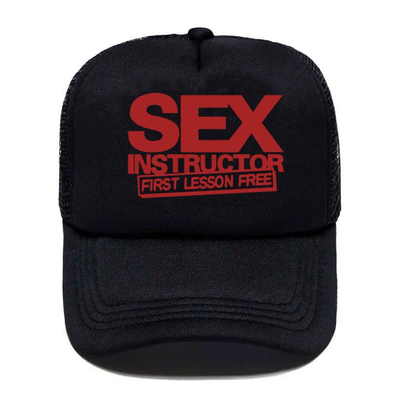 Sex Instructor Funny Creative Baseball Cap Men Women Parent-Child Hats Mesh Visor Outdoor Adjustable Caps Moto Gp Baseball Cap