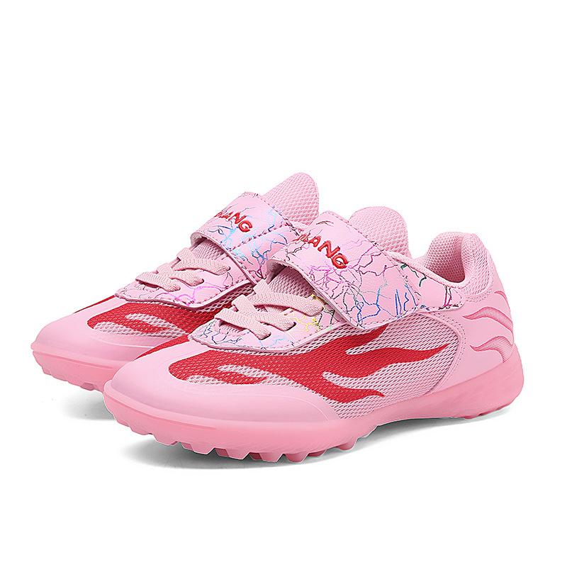 Children S Football Shoes Velcro Tf Broken Nails Artificial Turf Boy Girl Teen Student Skid Training 29