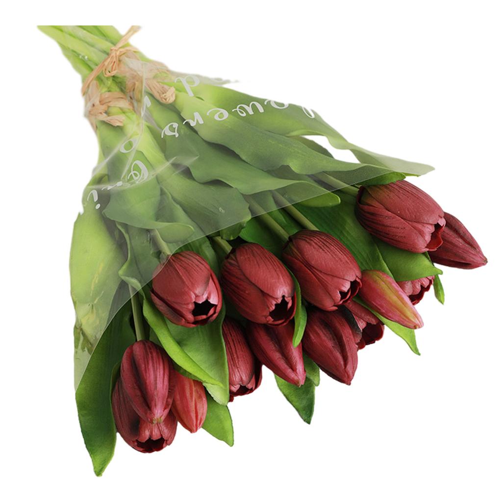 7 Stem Artificial Tulip Bouquet for Wedding Decoration Office and Bedroom Styling Event Setup and Restaurant Use