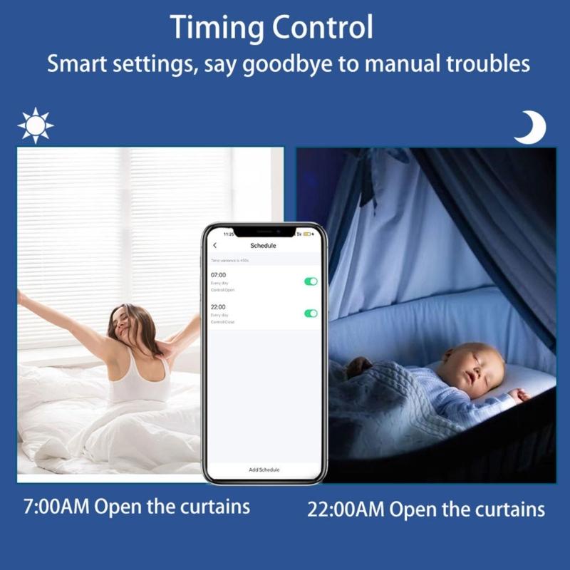 Intelligent Window Shade Motor with Programmable Timer Feature Advanced Roller Shade Automation Motor Simple Installs