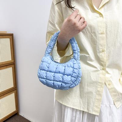 New Cloud Bag Folded Dumpling Bag Puff Down Bag Versatile Lightweight Handheld Shoulder Underarm Women's Bag
