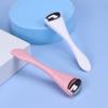 Dual-Head Stainless Steel Roller Eye Cream Stick with Silicone Beauty Massager and Spoon