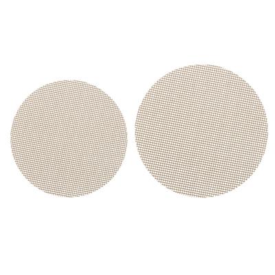 Round BBQ Mesh Grill Mat Heat Resistant Barbecue Grill Sheet Liners Non Stick Easy To Clean for Outdoor Camping Barbeque Picnics