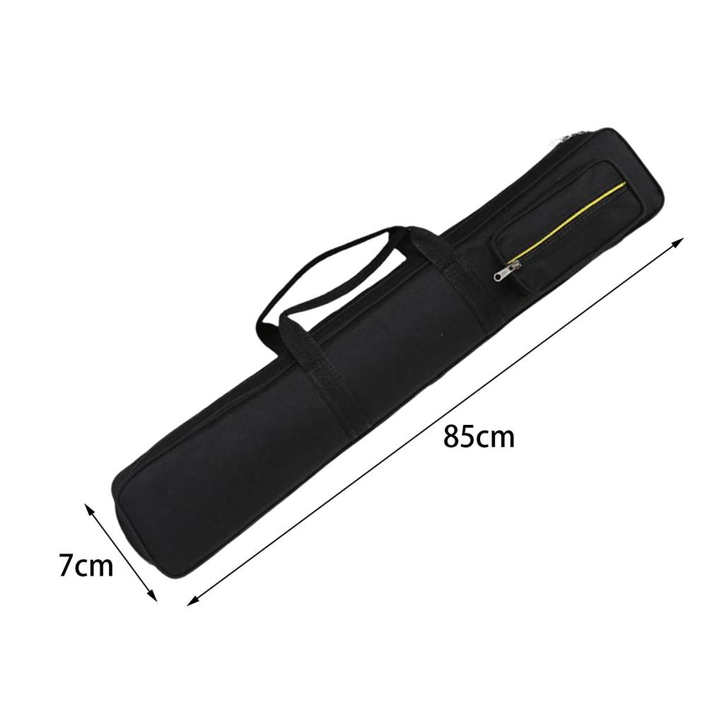 8 Holes Billiards Pool Cue Case Pool Cue Carry Bag Protective with Carrying Strap Wear Resistant Billiard Sticks Carrying Case