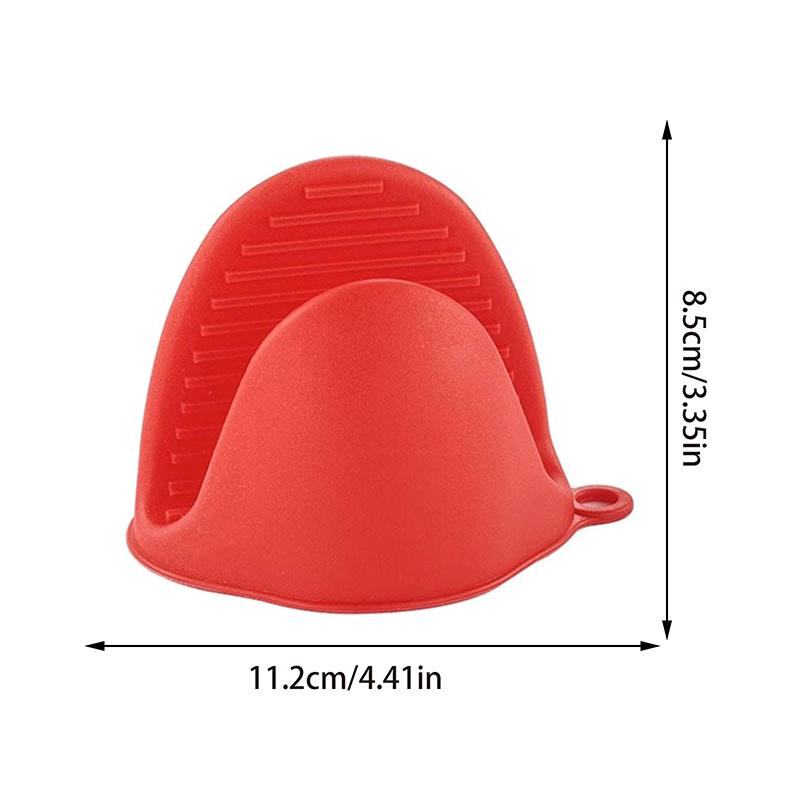 2 Pcs Oven Mitts Silicone Heat Resistant Pinch Mitts Anti Scalding Non Slip Gloves Clips Pot Holder Cooking Baking Oven Mitts