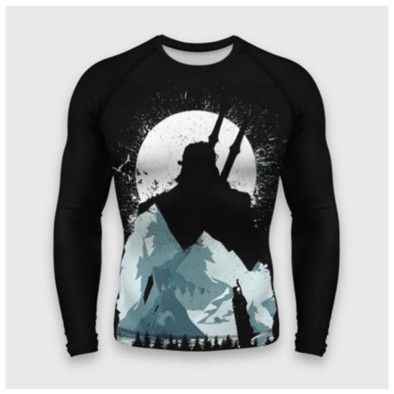 Japanese Bushido 3D Harajuku Printed Men's And Women's Cartoon Fashion Cool Casual Round Neck Long Sleeved T-shirt Handsome Top
