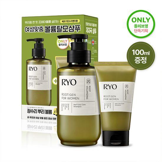 Ryo Rootzen Women's Customized Hair Loss Care Shampoo 353ML+100ML Special Offer and Individual Product