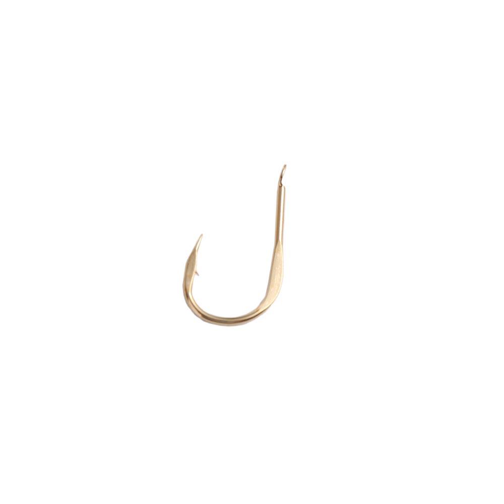 20Pcs/Pack Single Barbed Hook High Carbon Steel Gold Fish Hooks Golden Fishing Hooks  Fishing Lover