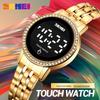 SKMEI Women's Waterproof LED Touch Screen Watch - Versatile Steel Band for Exquisite Fashion and Business Use