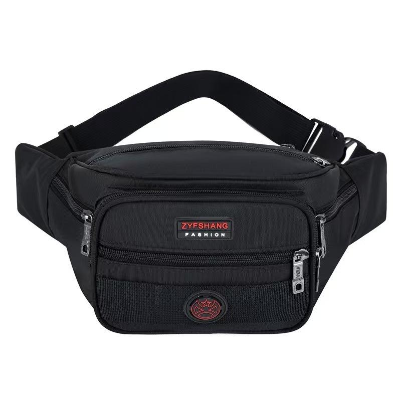 New Style, Men's Waist Bag, Waterproof Fabric, Sports Waist Bag, Women's, Casual and Fashionable, Large Capacity, Storage Waist Bag