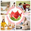 Watermelon Fruit Bowl Ceramic Cute Fruit Bowl With 6 Stainless Steel Forks Kitchen Gadgets For Lounge Restaurant Household Event