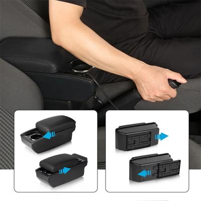 Universal Car Armrest Universal Model Armrest Car Accessories Storage Box Modification Retrofit Parts Increase Relieve Fatigue