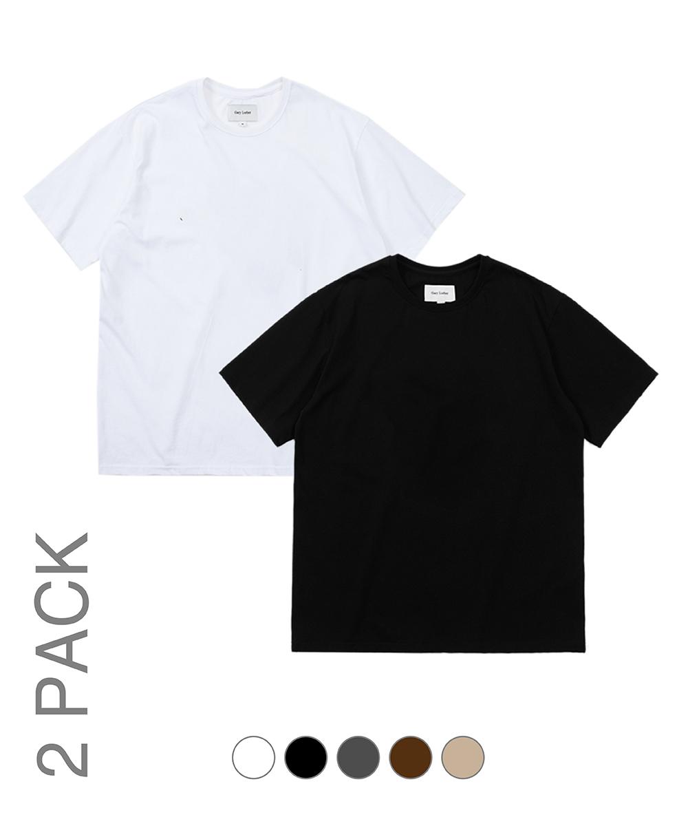 Garry Rudder 20-Count Regular Size T-Shirts 2-Pack Light Beige/L