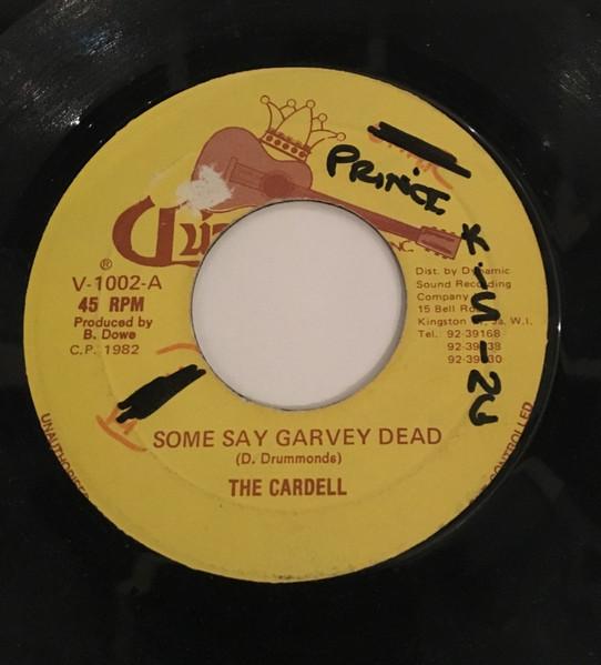 

7inch Record CARDELL Some Say Garvey Dead V1002 Vudum Records 1982 Jamaica Reggae Ska Dub Used