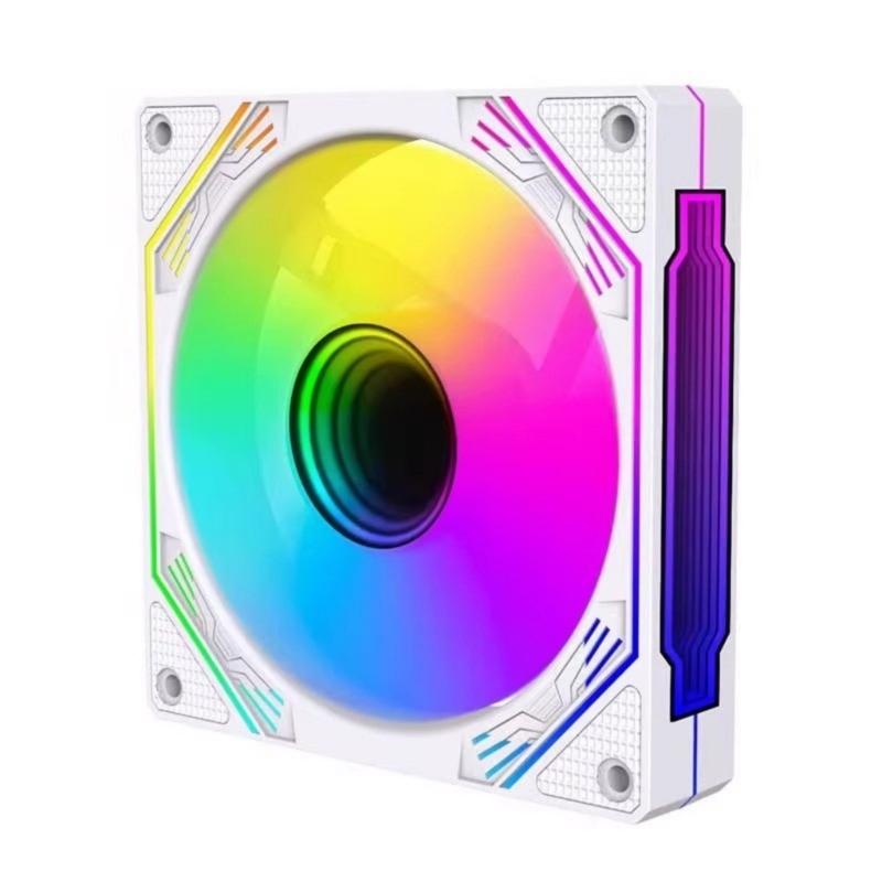 Advanced Cooling 120mm PWM PC Fan with ARGB Lighting, Infinitys Mirror for Desktops and Workstations