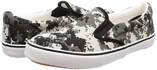 K-Work Safety Camo Slip-On Sneakers with Resin Toe Cap and Water-Repellent Camouflage Pattern, SS4-DGCM-265, Digital Camo, Size 26cm