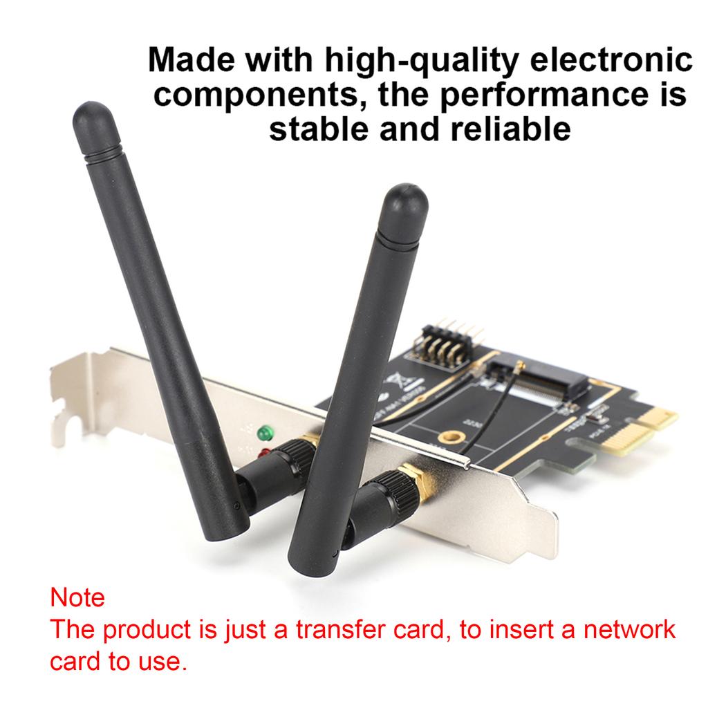 PCI E to NGFF M.2 WIFI Wireless Module Adapter Card KEY A E Network Expansion Card