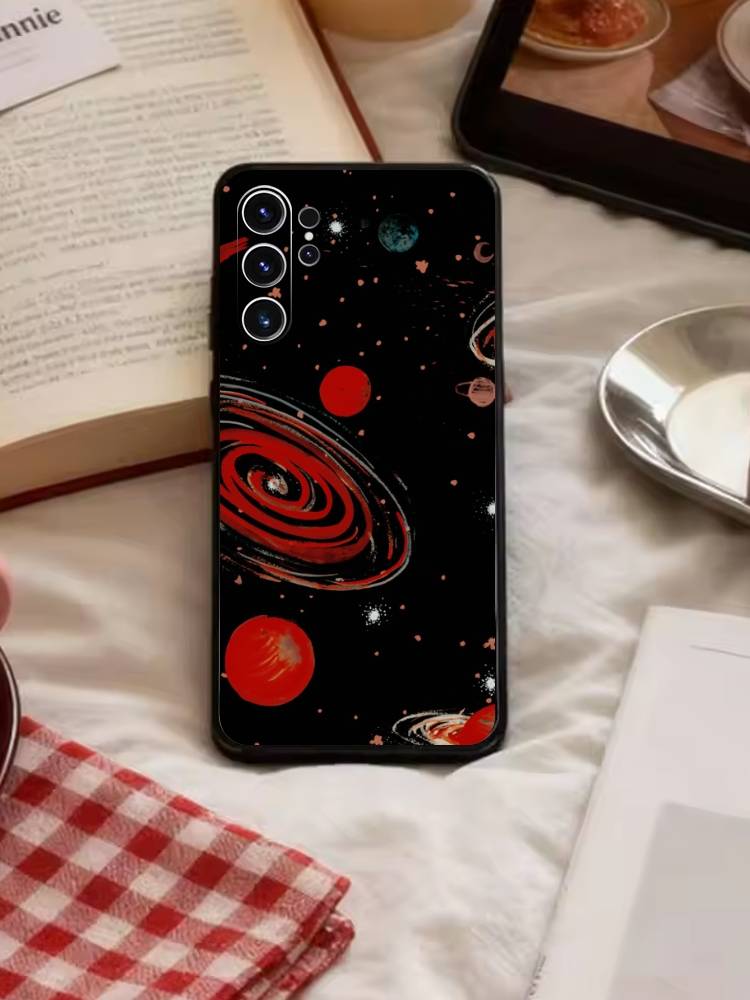 Y2k INS Graffiti Phone Case For Samsung S26,S25,S24,S23,S22,S21,S20,Plus,Fe,Lite,Others Black Cover