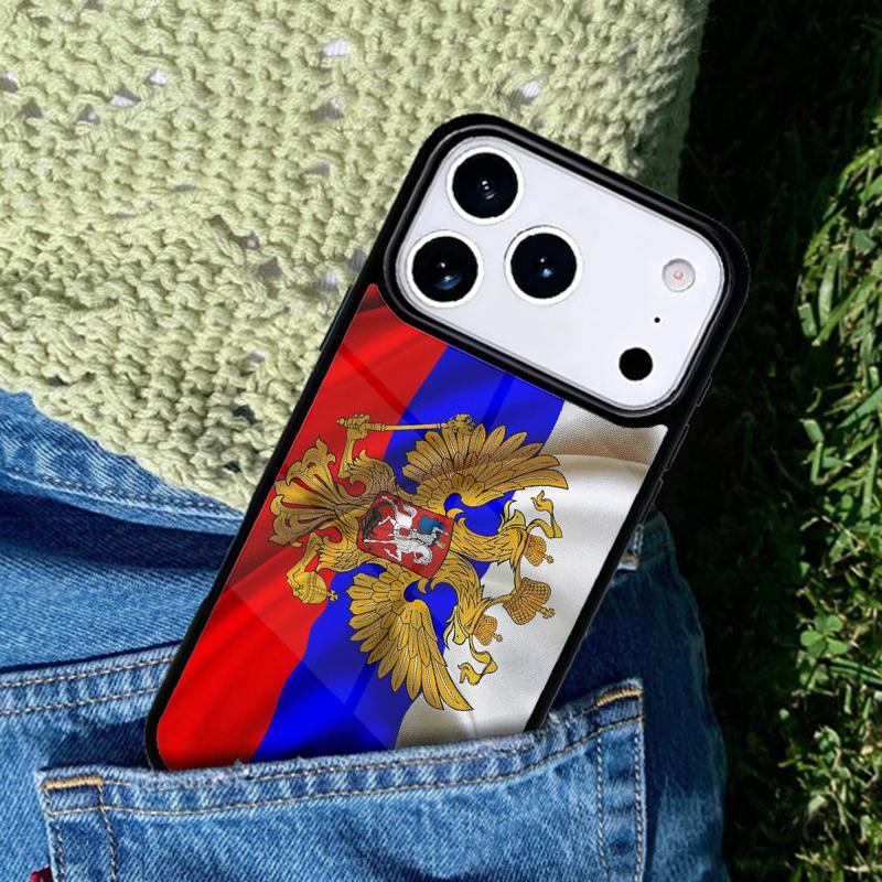 Moscow Russian Flag Bear mobile phone case Compatible with IPhone 17 16 15 14 13 12 11Pro Max 17 Air cover