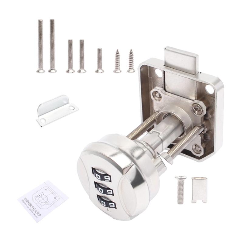 Resetable Security Combination Lock For Marine Vehicle Cabinets Home Drawers Waterproof Metal Construction