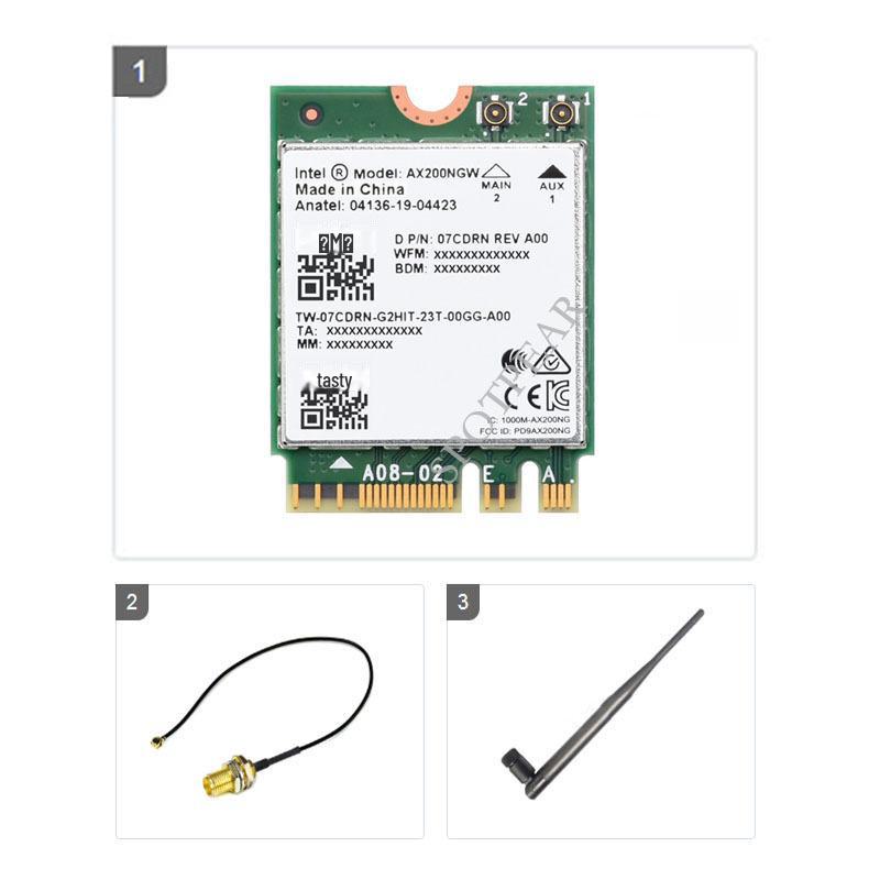 Módulo Intel AX210 Tri-Band Gigabit WiFi 6 com Bluetooth 5.2