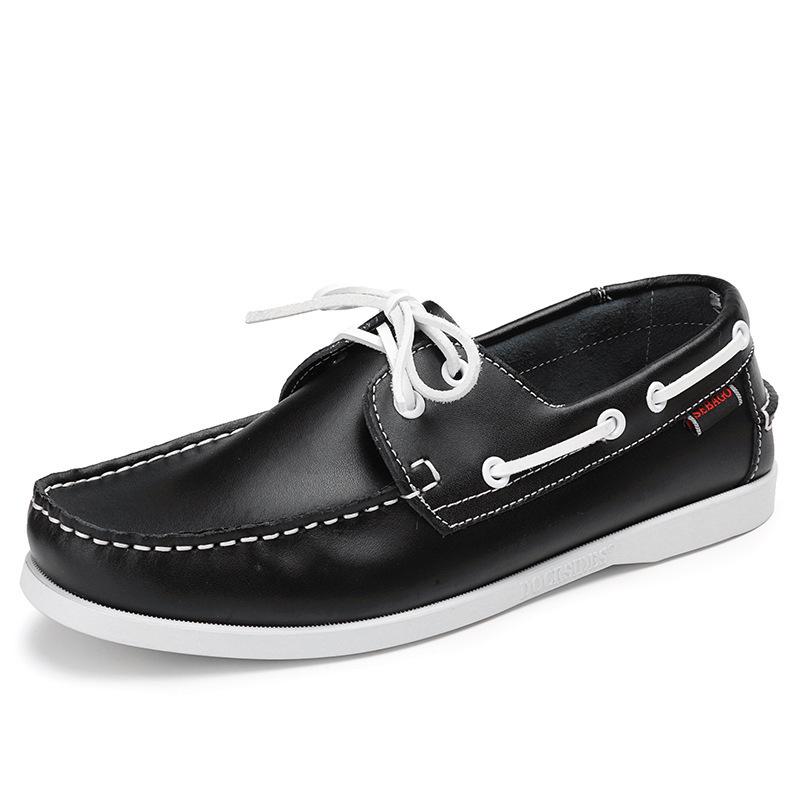 Men's Cross-border Summer Slip-on Bean Shoes - Lightweight, Casual, Trendy Boat Shoes for Driving
