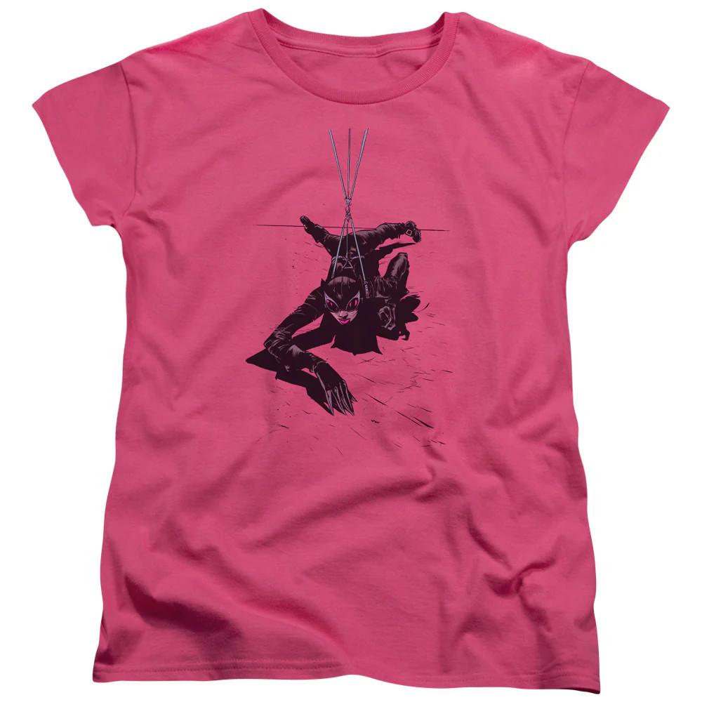 

Batman Catwoman Rope Womens T Shirt Hot Pink Officially Licensed 2XL