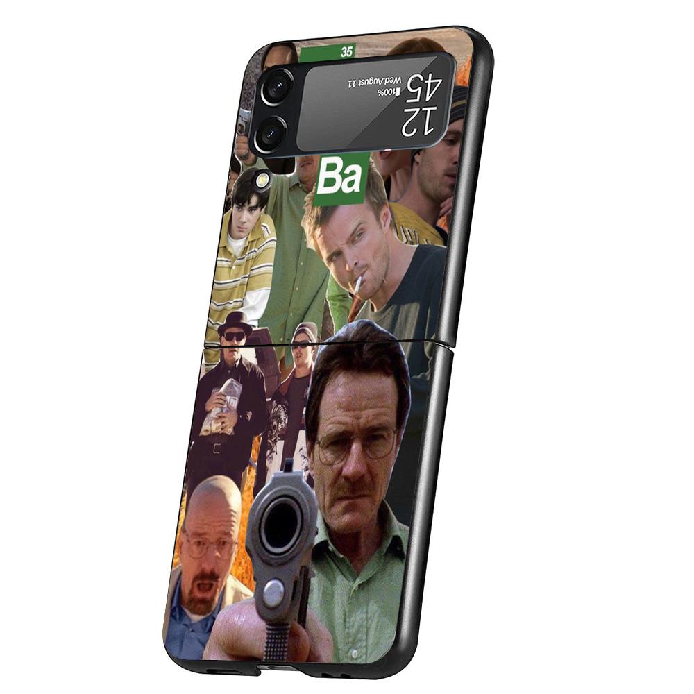 Breaking Bad TV Case Phone Cover for Samsung Galaxy Z Flip 6 5 4 3 5G ZFlip6 ZFlip5 ZFlip4 ZFlip3 Black Hard Trend Fundas